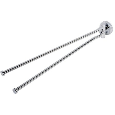 Geesa Nemox Handdoekrek 2-armig - 2-lids handdoekhouderchroom - chroom 0650356