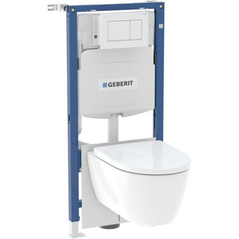 Geberit systemfix set element 112cm Sigma inbouwreservoir 12cm Sigma30 duwplaat iCon hangtoilet SW926064