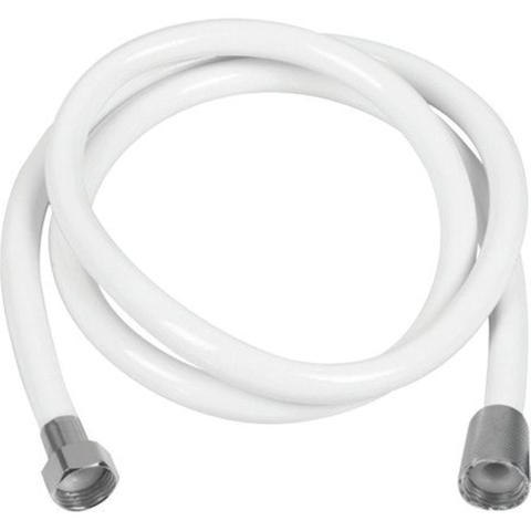 Go by Van Marcke flexible tuyau de douche plastique 150 cm blanc écrous chromés SW293285