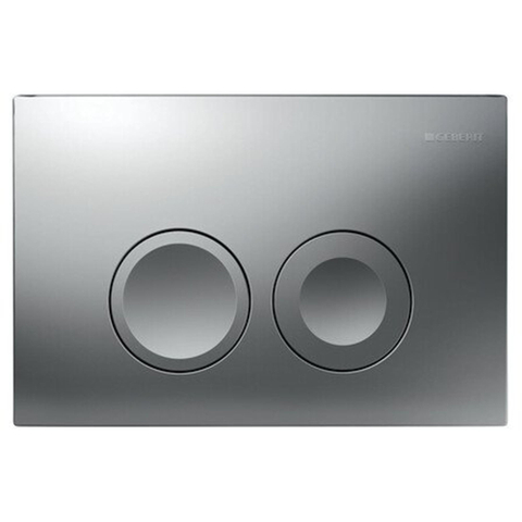 Geberit Delta25 bedieningsplaat - 2-toets spoeling - ronde knoppen - dualflush - mat chroom SW765655