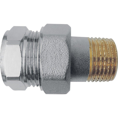 Comap Radiatorkoppeling nikkel recht 1/2 3107 N vernikkeld 7510314
