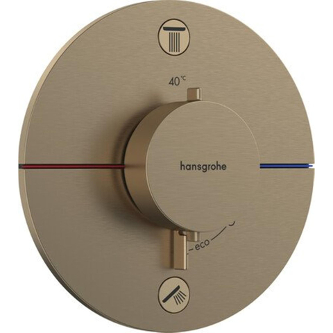Hansgrohe Showerselect comfort s Thermostaat - inbouw - 2 functies - geborsteld brons SW918113