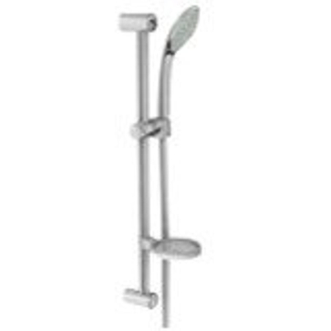 GROHE Euphoria Ensemble barre de douche - 70cm - douchette ronde - 1 type de jet - avec flexible de douche - avec porte-savon - chrome SW29813