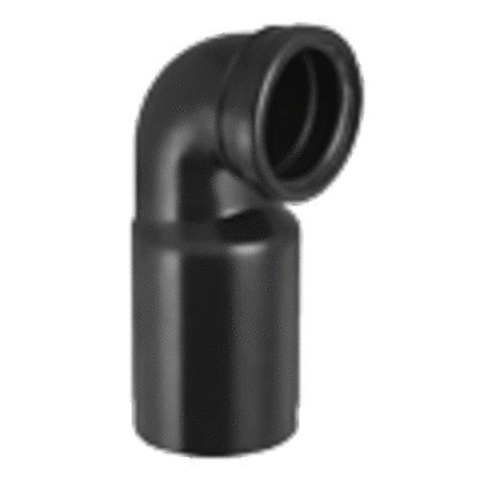 Geberit wandclosetbocht - 90 graden - voor verticale montage - zwart 0712589