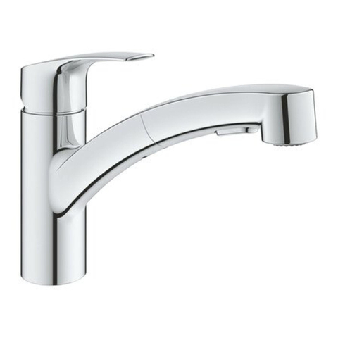 Grohe Eurosmart Keukenkraan - laag - uittrekbare uitloop - chroom SW536491