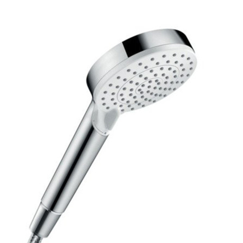 Hansgrohe Crometta Vario - handdouche - ecosmart - met 2 straalsoorten - diameter 10cm - met krachtige regenstraal en intens - wit chroom SW73220