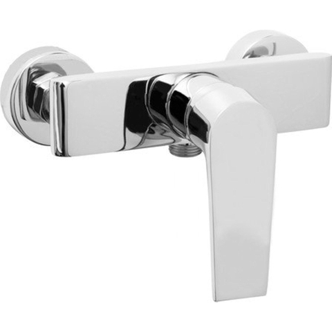 Go by Van Marcke Move mitigeur de douche monocommande entraxe 15 cm disques céramiques y compris rosaces et raccords en S chrome SW289723