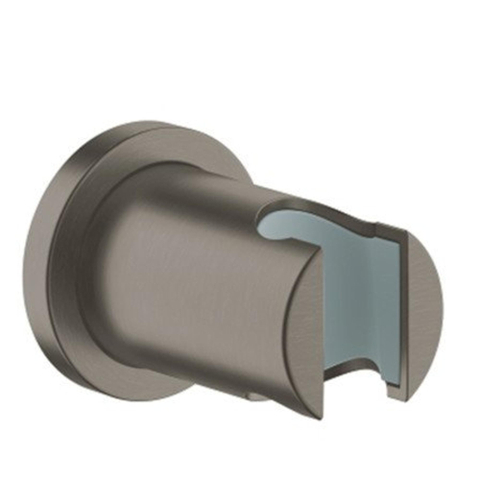 Grohe Rainshower Handdouchehouder - niet verstelbaar - ronde rozet - brushed hard graphite (antraciet) SW98893