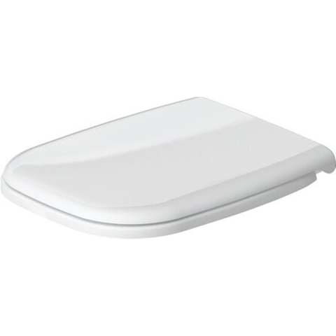 Duravit D-Code abattant WC - 36x43cm - carré - compact - plastique - blanc brillant 0315127