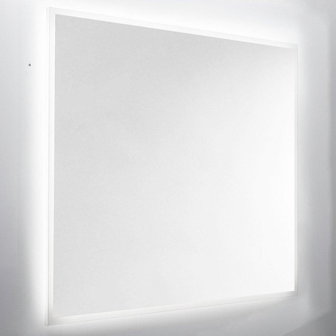 Nemo Spring Destra spiegel - recht - met plexi - 120 x 60cm - gezandstraald - antidamp - 120x60cm rechthoek - LED SW418090