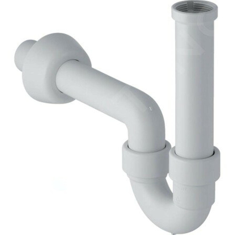 Geberit PP buissifon - voor wastafel en bidet - 5/4" - D - 40mm - waterslothoogte - 70mm - kunststof - wit SW30047
