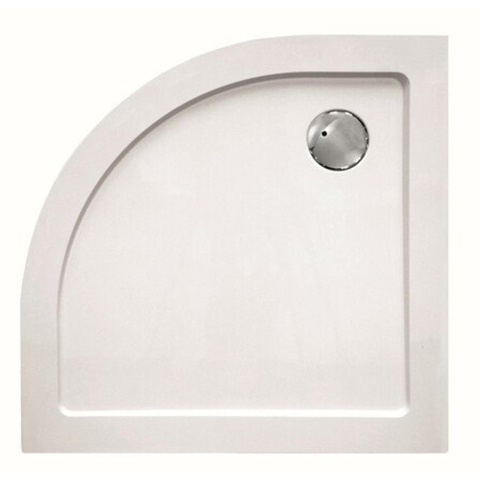 GO by Van Marcke Helion receveur de douche en composite synthétique 90x90x3.5cm quart de rond évacuation D90mm sans jeu de pieds blanc SW289844