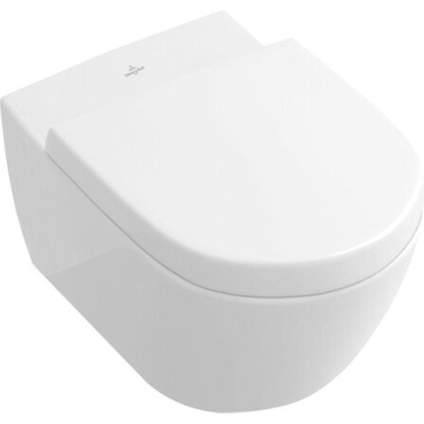 Villeroy & Boch Subway 2.0 wandcloset - 37.5x56.5cm - met spoelrand - diepspoel - White Alpine (glans wit) 0124005