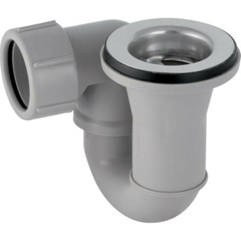 Geberit douchebakafvoer compleet - voor douchebak - met gat - 52mm - zonder afdekrozet - hoogglans chroom 0710652