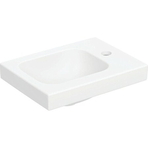 Geberit Icon Light handwasbak - 38x13x28cm - kraanopening rechts - zonder overloop - sanita - mat wit SW879078