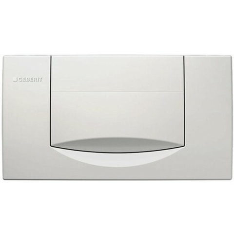 Geberit Jazzline 200F bedieningplaat - met frontbediening - voor toilet - 34x18.5cm - wit GA54264