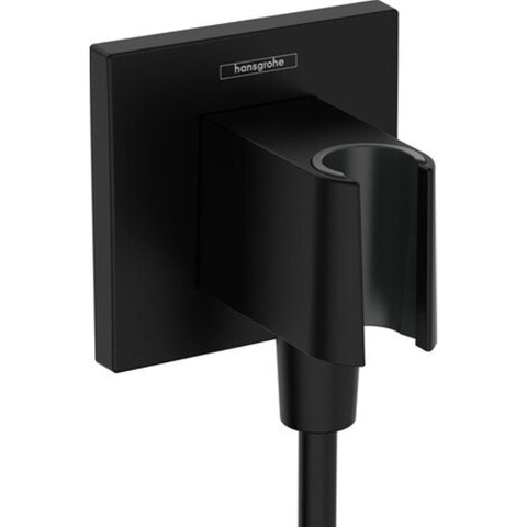 Hansgrohe Fixfit e - handdouchehouder - inclusief muuraansluitbocht - mat zwart SW773897