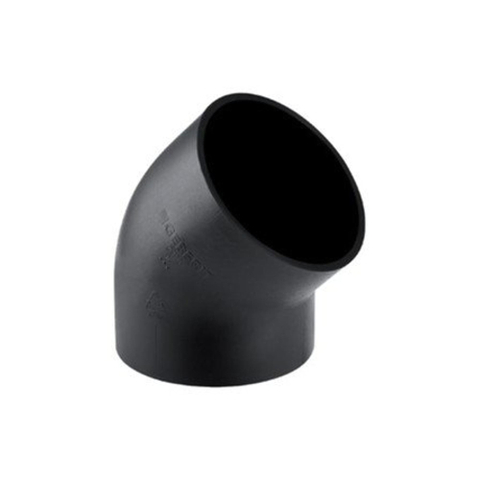 Geberit afvoer PE - fitting - bocht - 45 graden - 125 SW29877