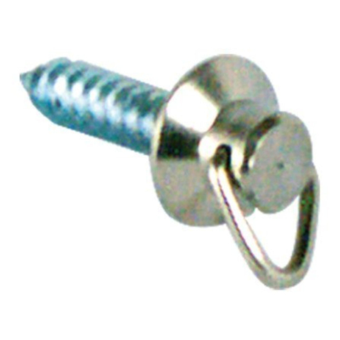 Porte-chaîne avec vis à bois 40 mm chromé SW287372