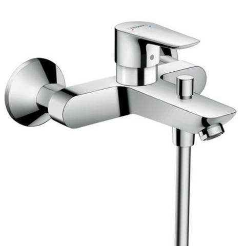 Hansgrohe Talis e Badmengkraan - eengreeps - opbouwmontage - uitsprong - 195mm - chroom - zonder d - hoogglans chroom SW28994