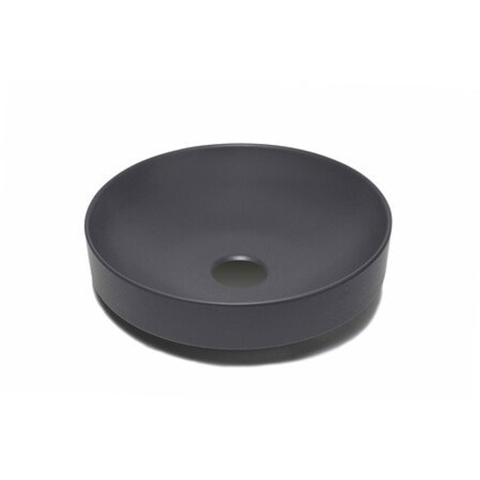 GO by Van Marcke vasque - 40x40x9cm - à poser - ronde - porcelaine mat anthracite SW1009755
