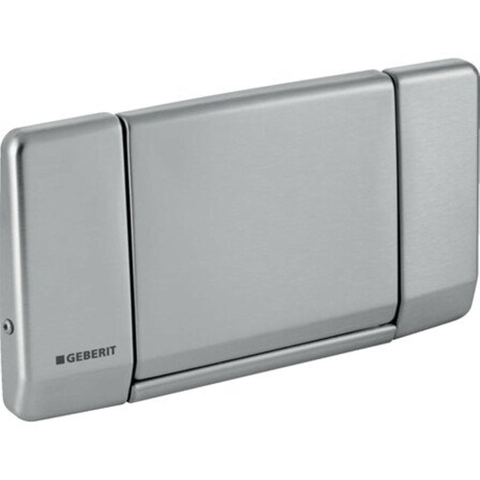 Geberit Highline bedieningplaat - met frontbediening - voor toilet - 34x18.5cm - geborsteld rvs GA76280