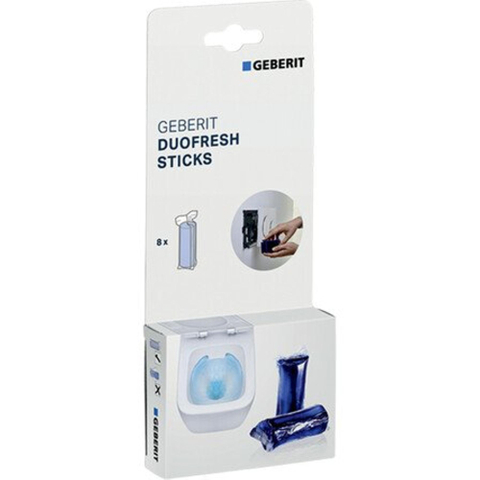 Geberit Duofresh sticks doosje - 8 stuks - blauw SW450861