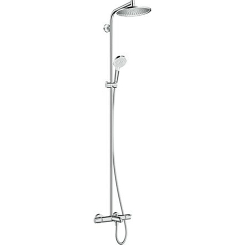 Hansgrohe Crometta s 240 - 1jet - showerpipe - met bad - thermostaat - hoogglans chroom SW73211