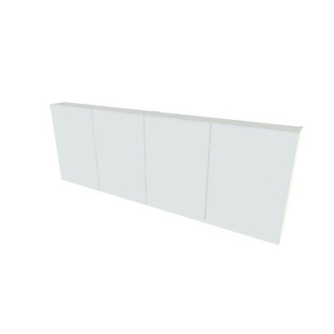 Nemo Spring Nebulo spiegelkast - 180x65x17.8cm - 4 deuren glazen leggers - met stopcontact - Minnesota Chocolat SW646676
