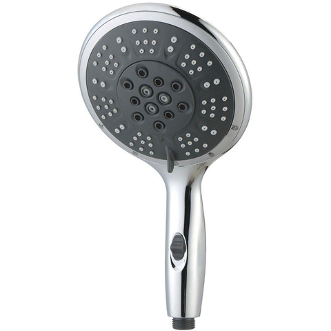 GO by Van Marcke Dolak douchette - 15cm - rond - 5 jets - chromé/noir SW293717