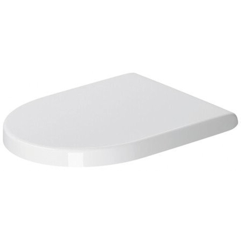 Duravit Starck 3 WC-zitting - 37x43.6x3.8cm - Kunststof - glans wit OUTLETSTORE STORE43982