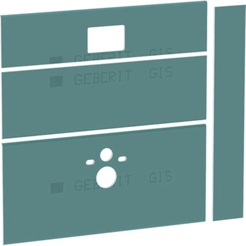 Geberit Gis easy plaques de plâtre pour module WC avec réservoir UP300 et UP320 frontal 130x130cm 2200622