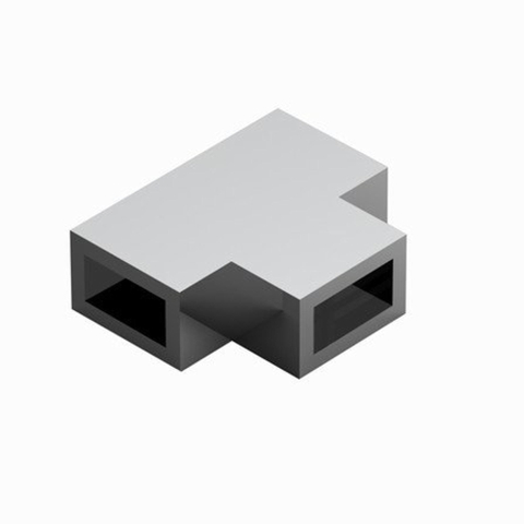 Fortifura Galeria T-verbindingstuk - voor combinatie van stabilisatiestangen tussen vaste wand - met zijwand - hoogglans chroom SW358022