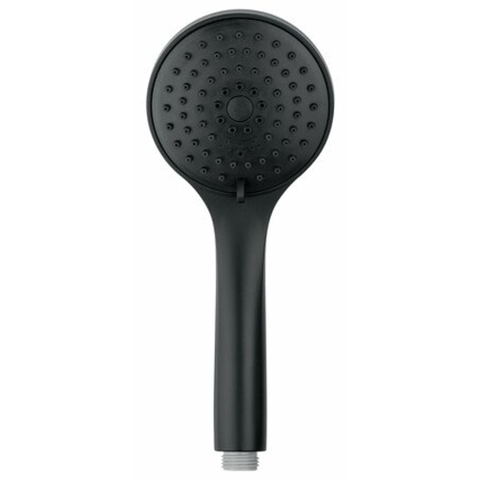 Nemo Spring Nero handdouche - 3 Jets - diameter 100mm - anti-kalk - rond - 10cm antikalk - mat zwart SW404914