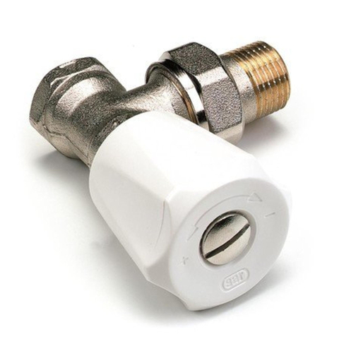 SAR Robinet d'arrêt de radiateur coudé 1/2 auto-étanche Kvs 1,90 m3 h 408U 7500158