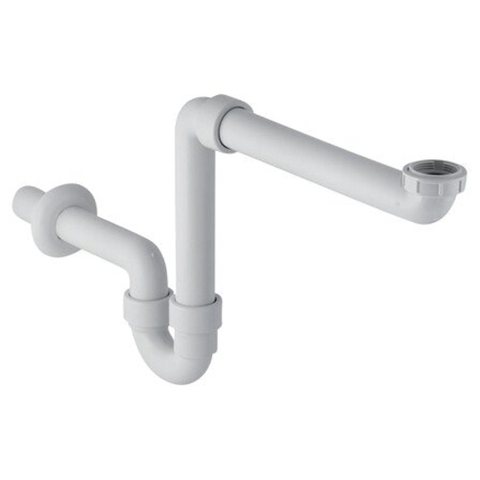 Geberit meubelsifon - 1 1/2 - 40mm+verloopring 11/2 11/4 - wit 0700465