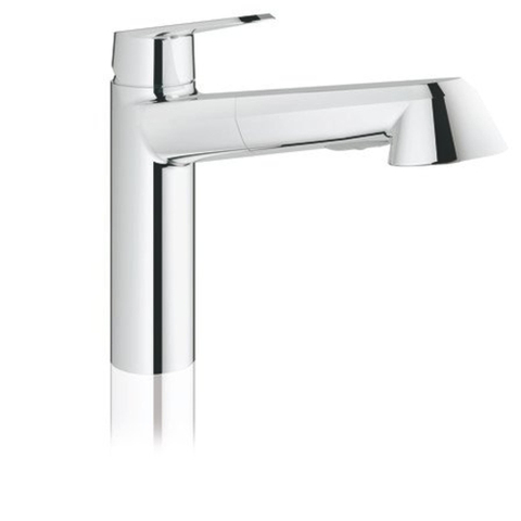 GROHE Eurodisc Cosmopolitan Mitigeur de cuisine - bas - bec extractible - chromé 0430422