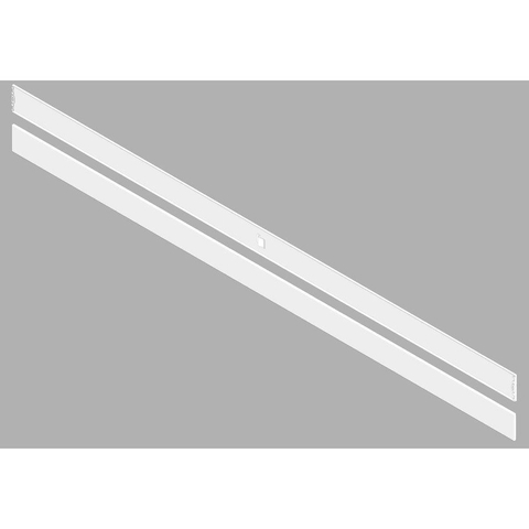 Henrad set de panneaux latéraux pour radiateur 180x10cm type 22 Acier Blanc Brillant SW71209