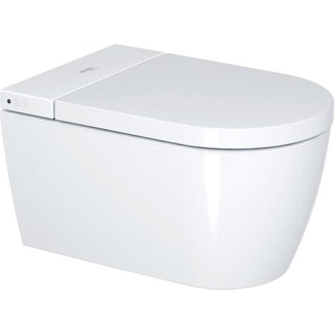 Duravit Sensowash Starck F Lite douchewc - 37.8x57.5cm - spoelrandloos - met closetzitting - compact - glans wit SW420600