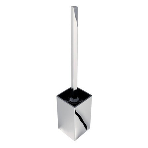 Geesa Hotel Brosse de toilette avec support Chrome (tête de brosse noire) 0653668