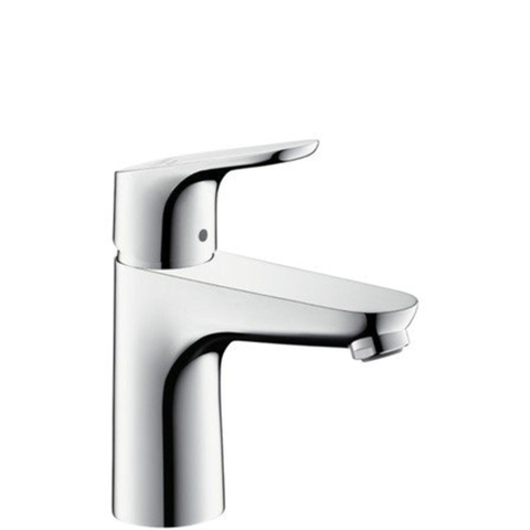 Hansgrohe Focus Eengreeps wastafelmengkraan - 100 - coolstart - met PopUp - trekwaste - hoogglans chroom 0450686