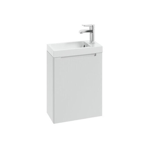 Nemo Spring Aurora vestiaire kastje - 20x40x50cm - 1 deur - greeploos - wit - rechts SW293569