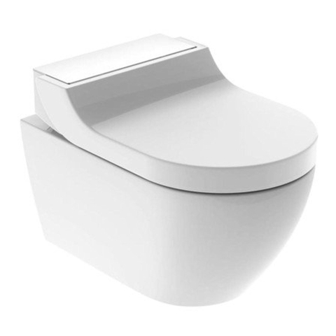 Geberit AquaClean WC Japonais Tuma Confort complèt avec Rimfree cuvette murale verre blanc SW87553