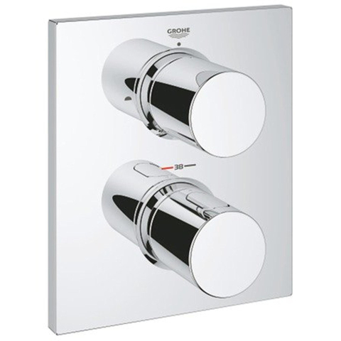 GROHE Grohtherm F afbouwdeel inbouwkraan - thermostatisch - met omstel - chroom 0437908