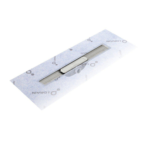 IDrain Pro Linear 54 caniveau de douche sans grille L 700 mm avec natte d'étanchéité pré-collée de 330 mm SW285231