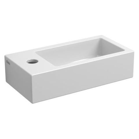 Clou Flush 3 lave-mains 36x18x9cm trou de robinet à gauche Céramique Blanc SW9330