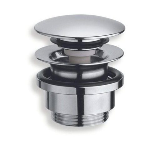 Nemo Skill Up&Down wastafelplug - afsluitbaar - verchroomde messing - hoogte: 5-55mm - met schroef SW293576