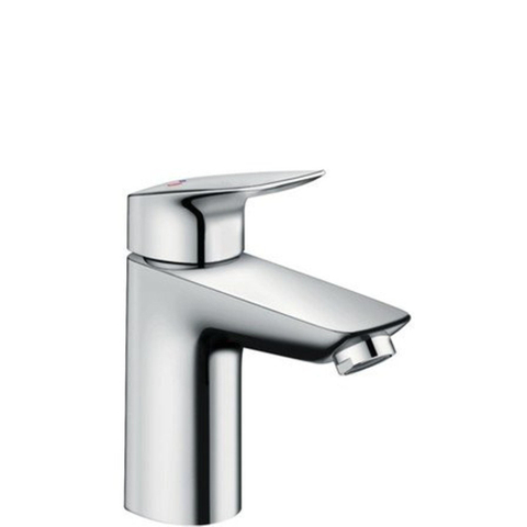 Hansgrohe Logis Eengreeps wastafelmengkraan - 100 - coolstart - met PopUp - trekwaste - hoogglans chroom 0605649