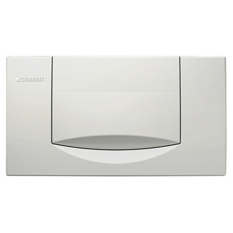 Geberit Jazzline 200F bedieningplaat - met frontbediening - voor toilet - 34x18.5cm - wit GA54264
