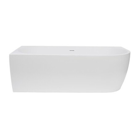 Go by Van Marcke D-Shape Design - baignoire semi-autoportante - 180x80x60cm - angle gauche - acrylique - blanc mat SW1009236